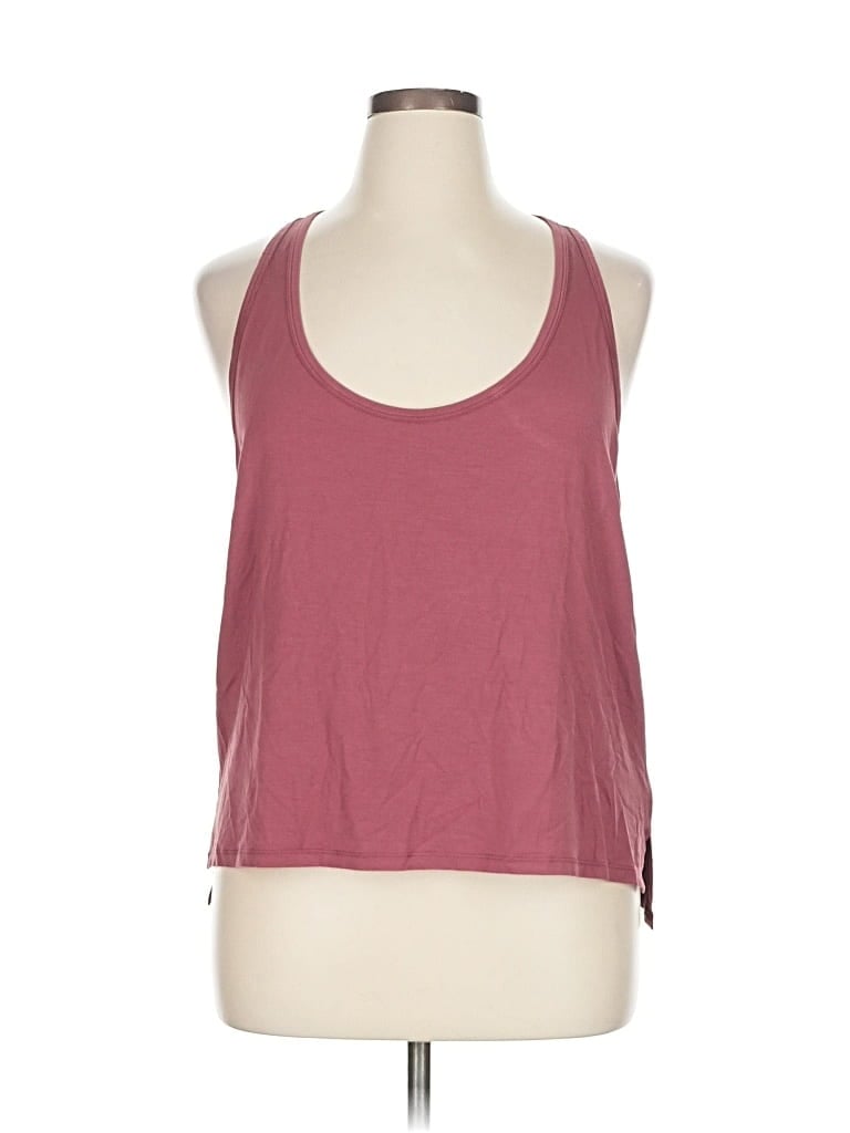 Pre-owned Tavi Tank Top Burgundy Halter Neckline Tops