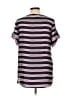 MICHAEL Michael Kors 100% Polyester Stripes Purple Short Sleeve Blouse Size 10 - photo 2