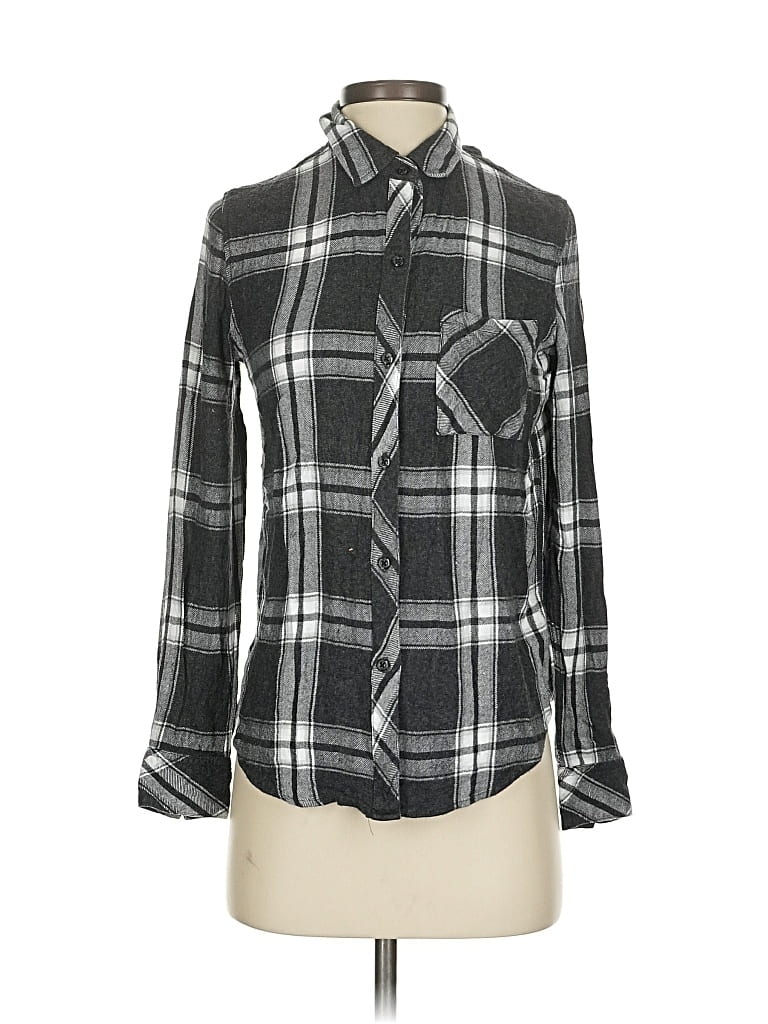 RAILS Pre-owned Long Sleeve Button Down Shirt In Gray