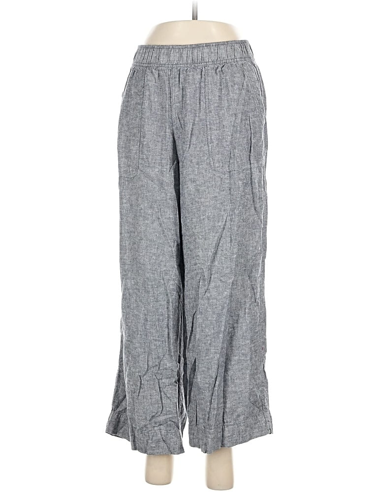 Pre-owned Sigrid Olsen Linen Pants In Gray