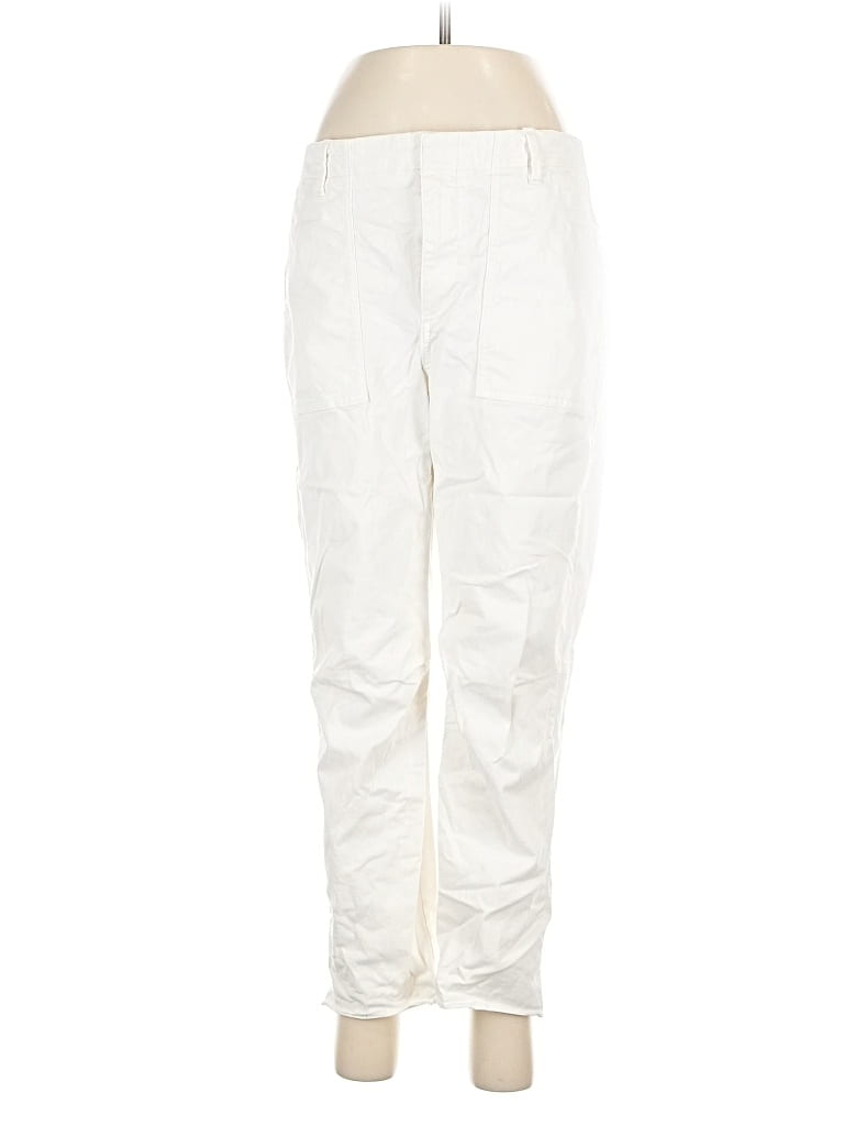Pre-owned Banana Republic Factory Store Cargo Pants In White