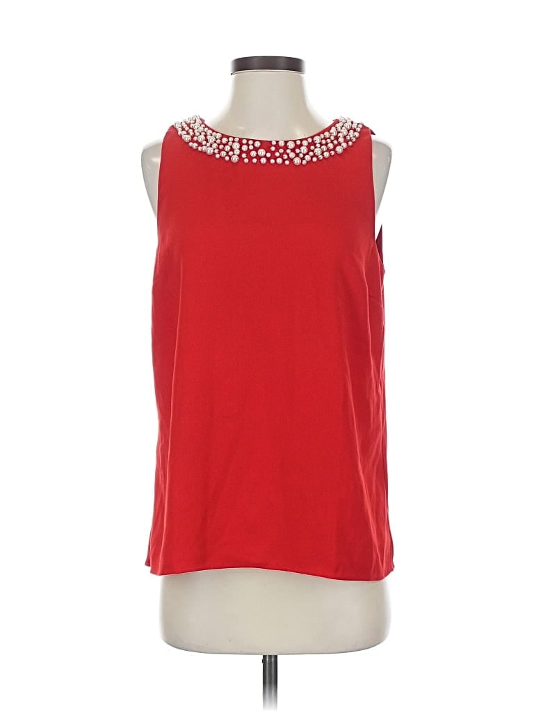 ANN TAYLOR Pre-owned Sleeveless Blouse In Red