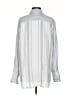 Elizabeth and James Stripes Silver Long Sleeve Button-Down Shirt Size S - photo 2