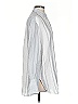 Elizabeth and James Stripes Silver Long Sleeve Button-Down Shirt Size S - photo 4