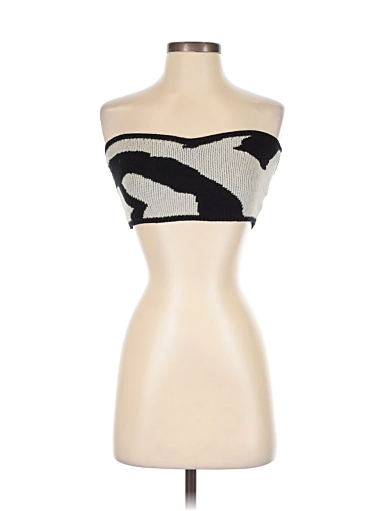 Pre-owned Blanc Tube Top Ivory Strapless Neckline Tops In White