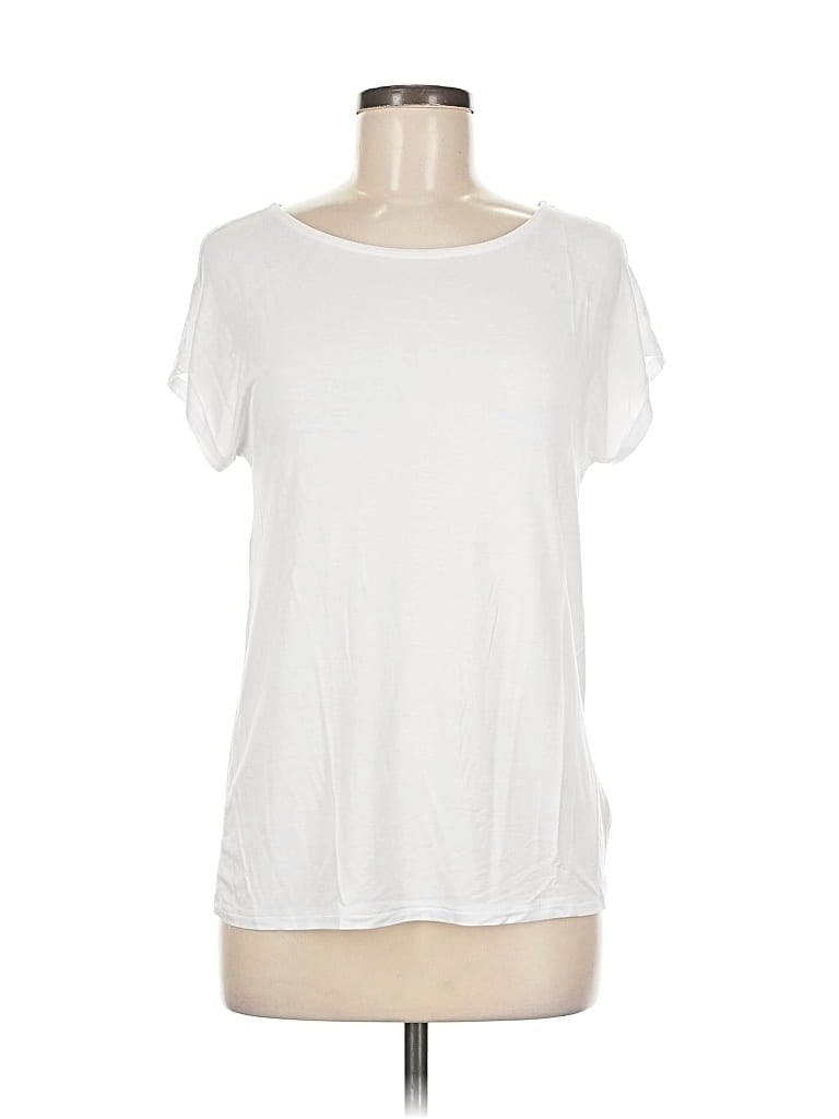 TAHARI Pre-owned Short Sleeve T-shirt In White