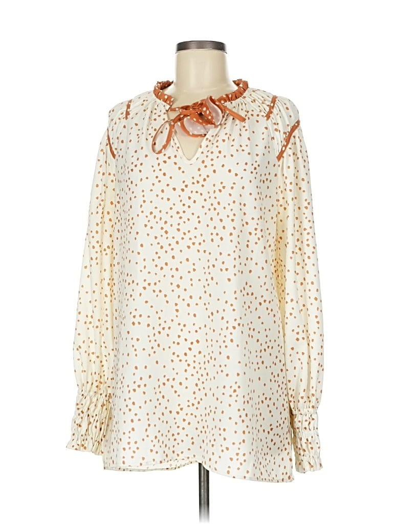 CROSBY Pre-owned Long Sleeve Blouse In White