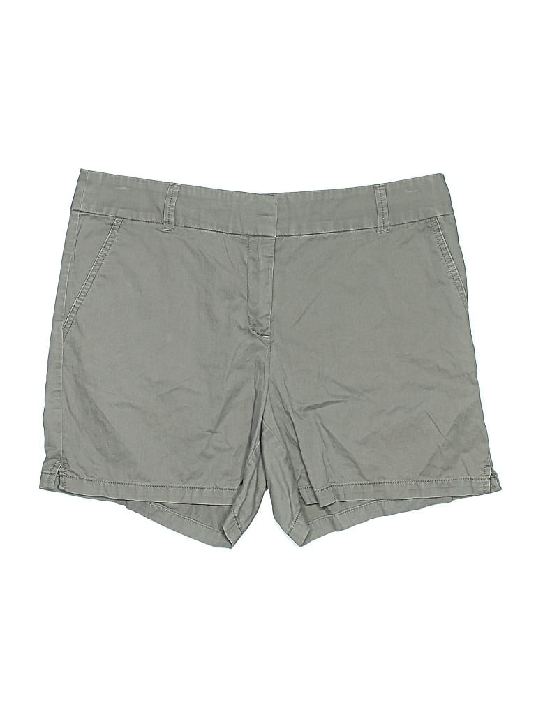 Pre-owned Ann Taylor Loft Outlet Khaki Shorts In Gray
