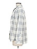 Vineyard Vines 100% Polyester Checkered-gingham Gray Long Sleeve Blouse Size 6 - photo 5