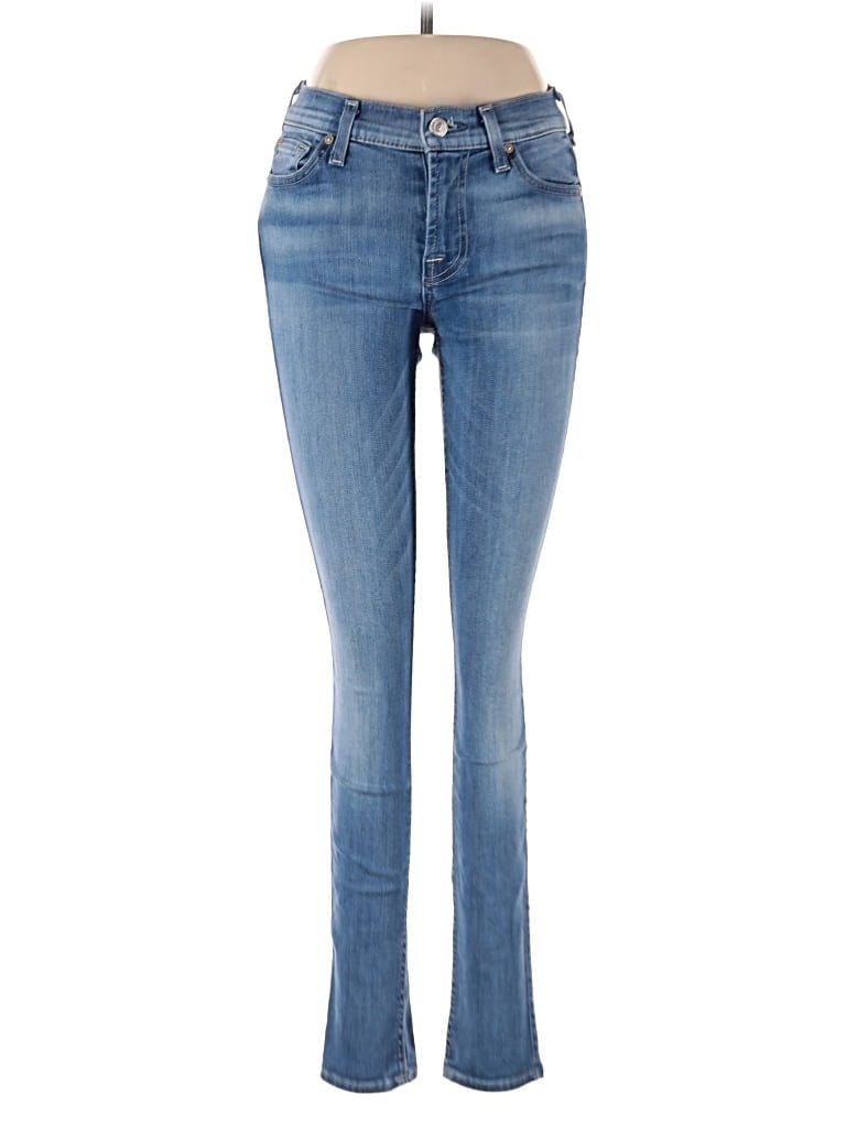 Pre-owned 7 For All Mankind Jeans In Blue