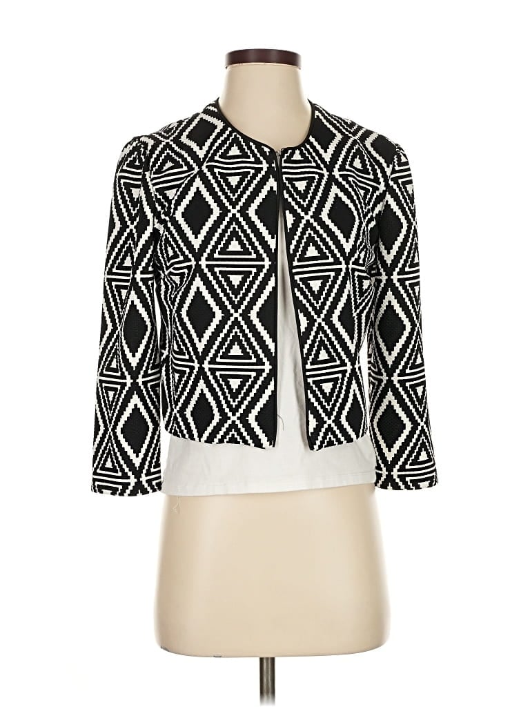 Pre-owned Roz & Ali Blazer Jacket In White