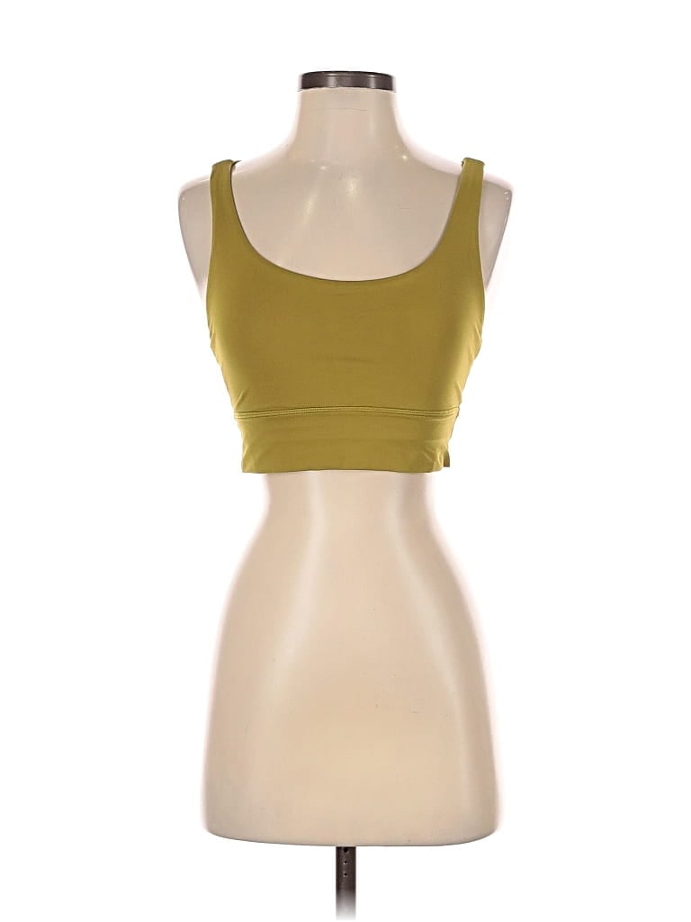 Pre-owned Lululemon Athletica Sports Bra In Green