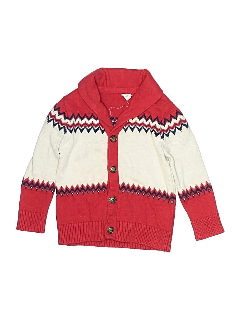 Pre-owned Baby Gap Kids' Cardigan Sweater In Red