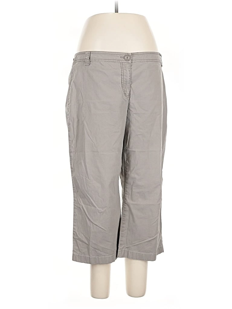 Pre-owned Sigrid Olsen Khaki Pant In Gray