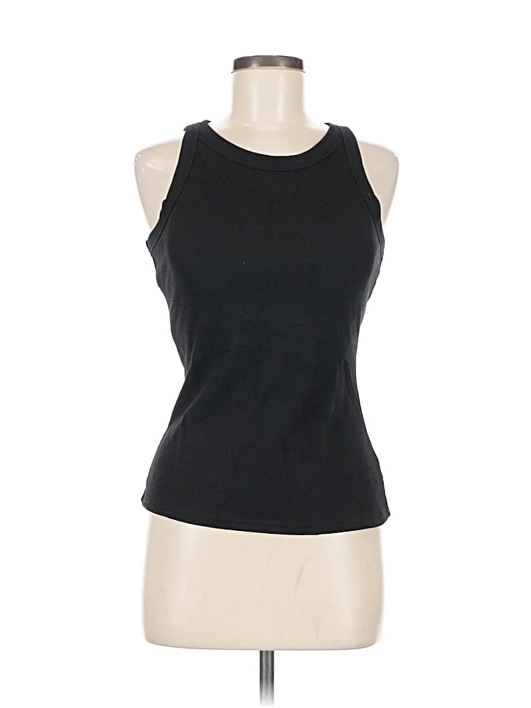 UNBRANDED Pre-owned Tank Top Black Halter Neckline Tops