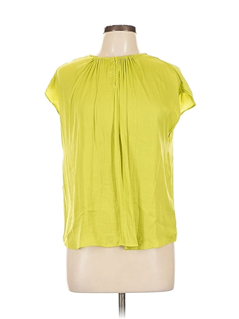 Pre-owned Rachel Rachel Roy Short Sleeve Blouse In Green