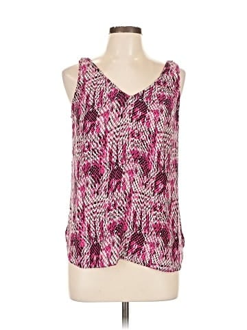 Waverly Grey Sleeveless Silk Top (view 1)