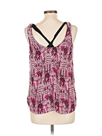 Waverly Grey Sleeveless Silk Top (view 2)