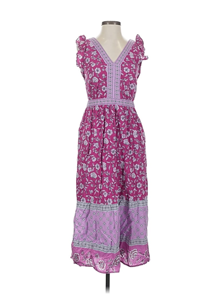 Pre-owned Ann Taylor Loft Casual Dress In Purple