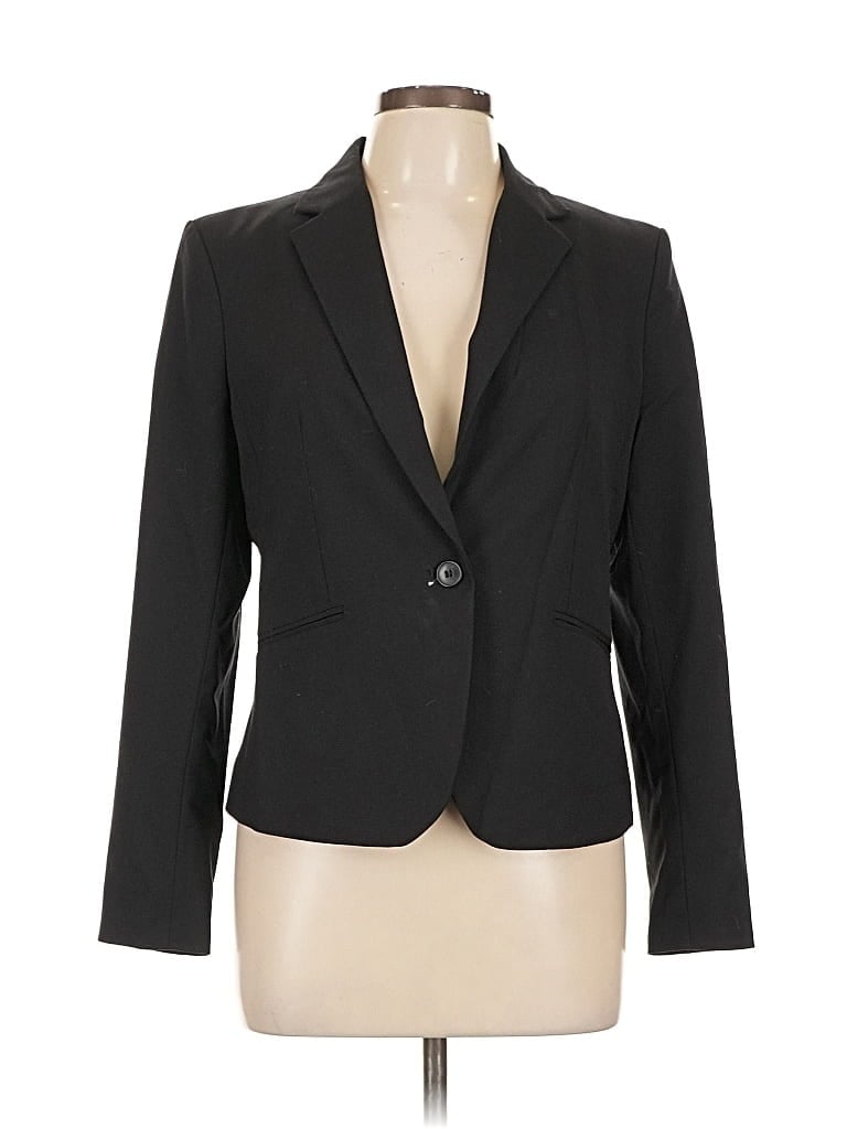Pre-owned H&m Blazer Jacket In Black