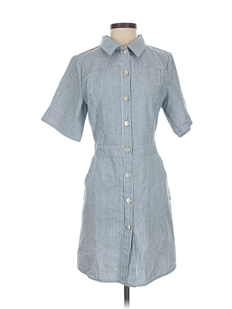 Pre-owned Assorted Brands Casual Dress In Blue