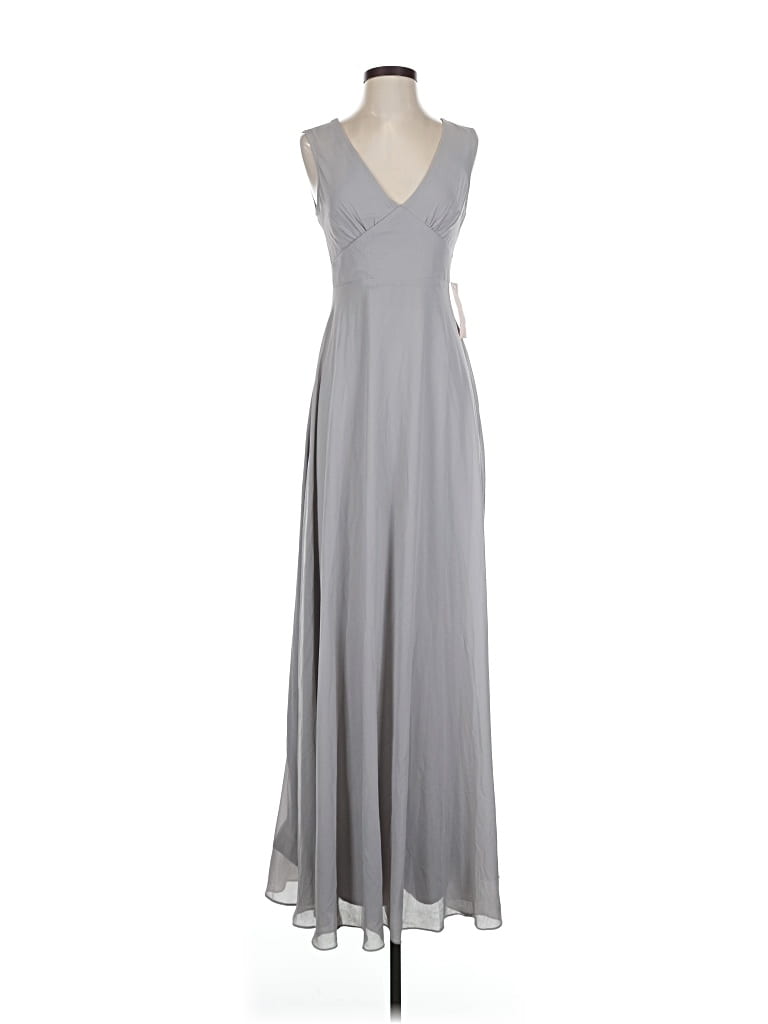 Pre-owned Bhldn Casual Dress In Gray
