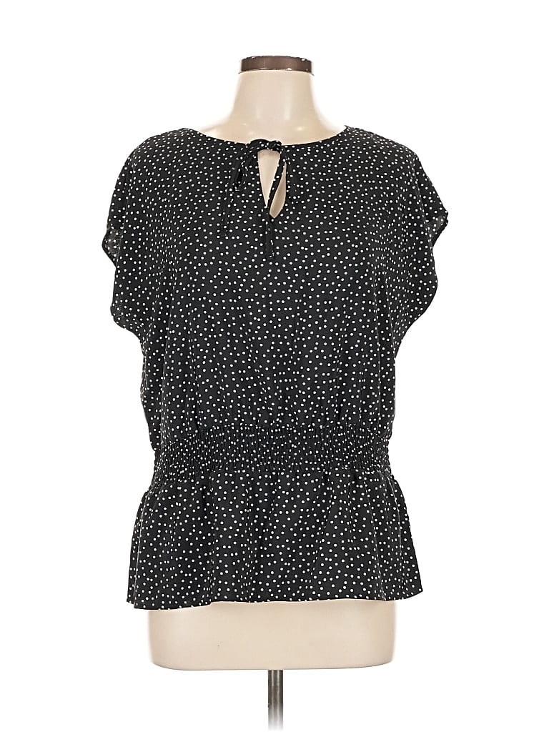LEE Pre-owned Short Sve Blouse In Black