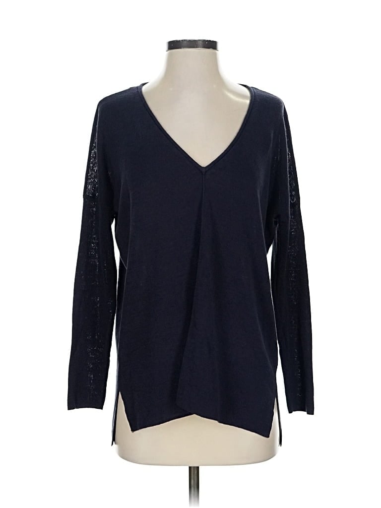 Pre-owned White Label The White Company Long Sleeve Top Blue V Neck Tops