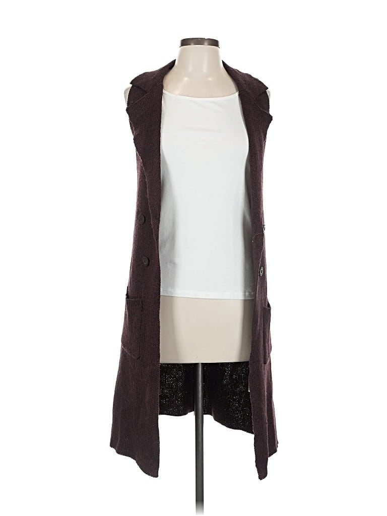 Pre-owned Love Tree Cardigan Sweater In Burgundy