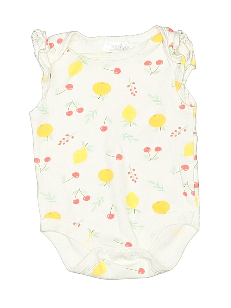 Pre-owned Assorted Brands Babies' Short Sleeve Onesie In Yellow
