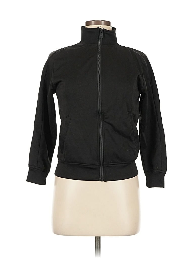 Pre-owned Assorted Brands Zip Up Hoodie In Black