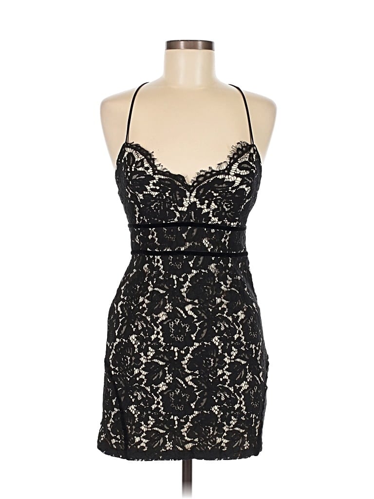 Pre-owned Superdown Cocktail Dress In Black