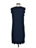 CeCe 100% Polyester Solid Blue Casual Dress Size 4 - photo 2