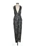 Shona Joy 100% Polyester Animal Print Silver Casual Dress Size 4 - photo 1