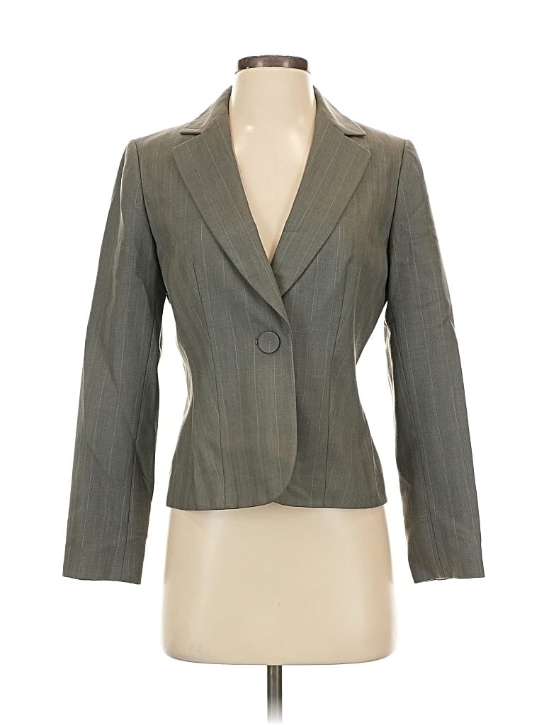 Pre-owned Ann Taylor Factory Blazer Jacket In Gray