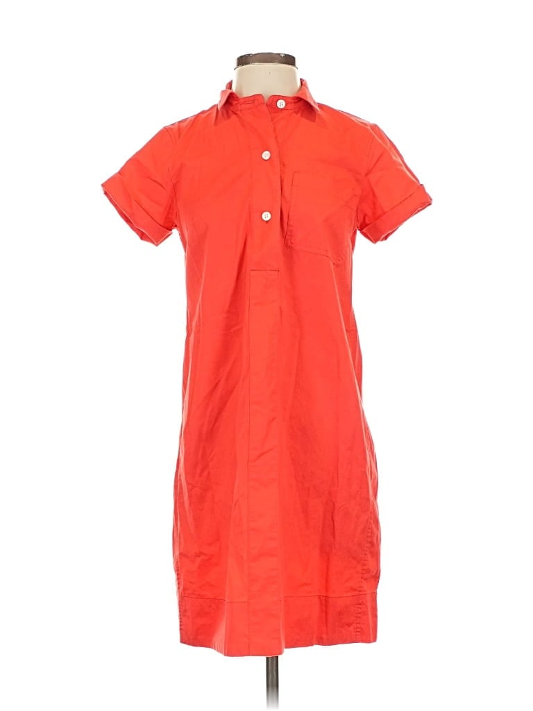 Pre-owned J.crew Factory Store Casual Dress In Orange