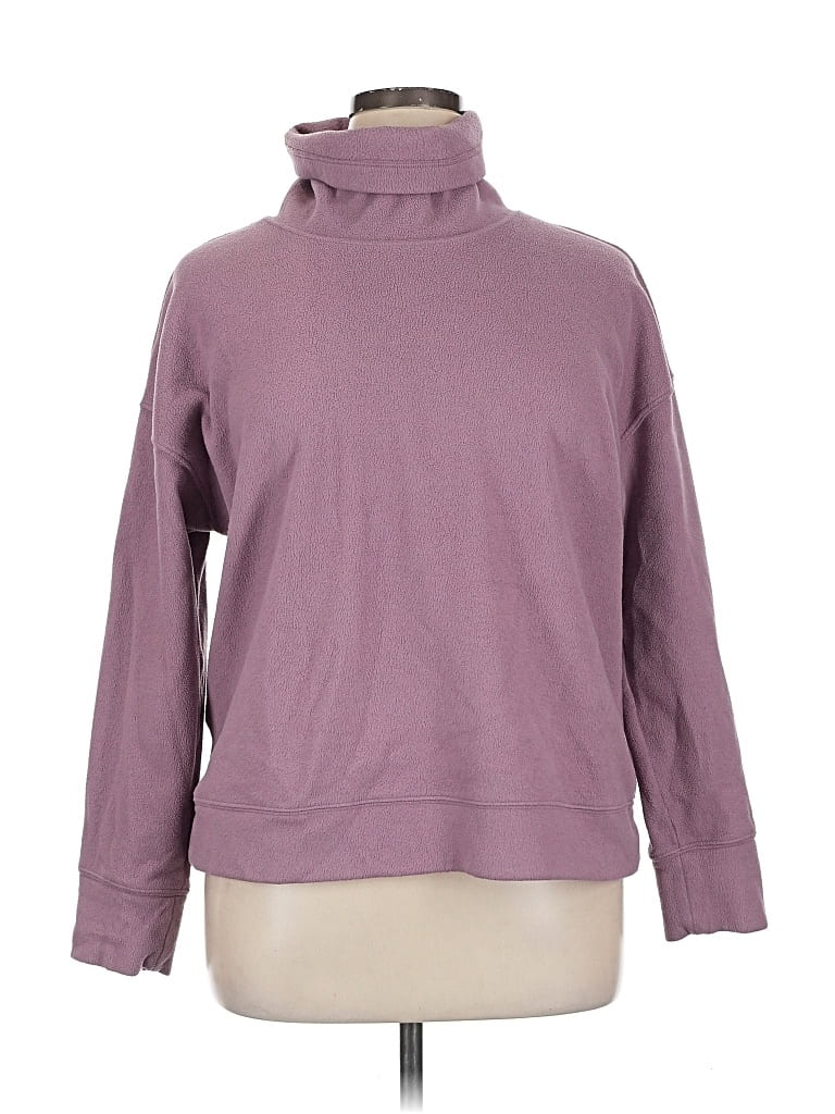 Pre-owned Active By Old Navy Turtleneck Sweater In Purple