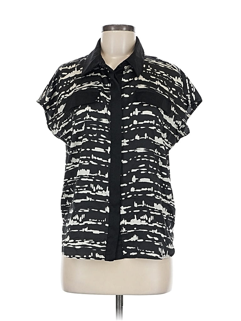 Click to view more detailed imagery on our partner's website Pre-owned Dkny Short Sleeve Blouse In Black