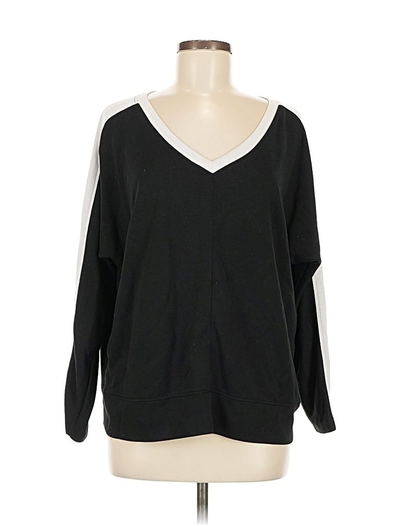 Pre-owned French Laundry Pullover Sweater In Black