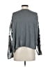 prins Metallic Silver 3/4 Sleeve Blouse Size S - photo 2