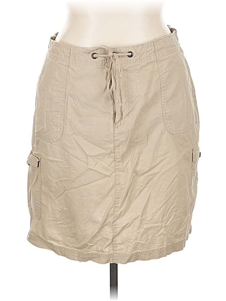 Pre-owned Basic Editions Casual Skirt In Brown