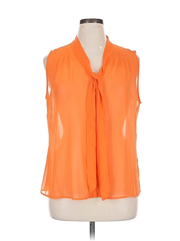 Pre-owned Banana Republic Factory Store Sleeveless Blouse In Orange
