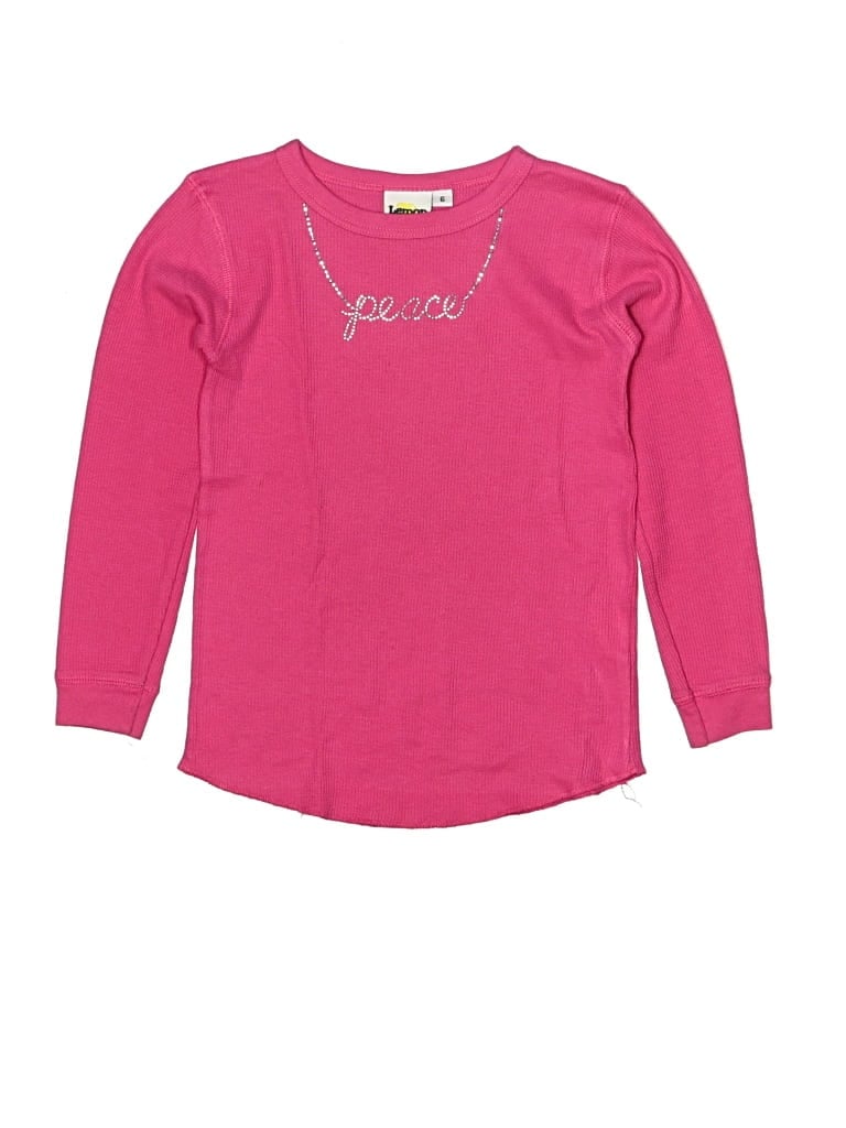Click to view more detailed imagery on our partner's website Pre-owned Lemon Kids' Pullover Sweater In Pink