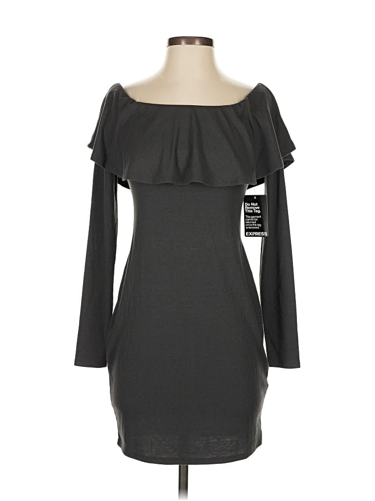 Pre-owned Express Outlet Cocktail Dress In Gray