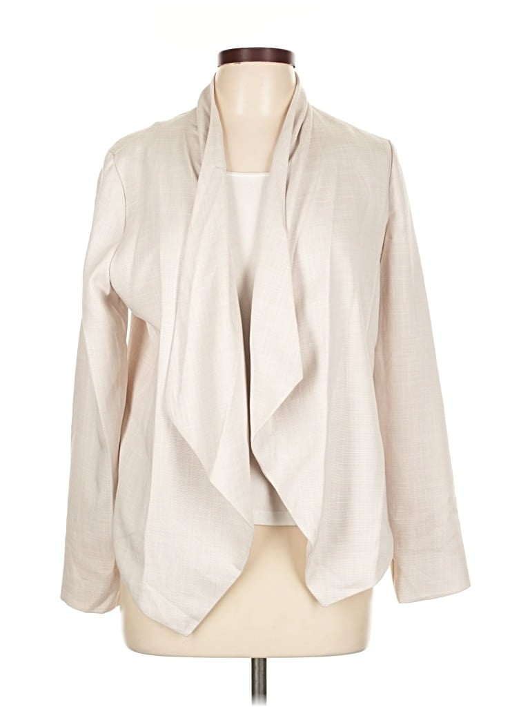 Pre-owned T Tahari Blazer Jacket In White