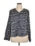 Ryegrass Blue Long Sleeve Blouse Size XL - photo 1