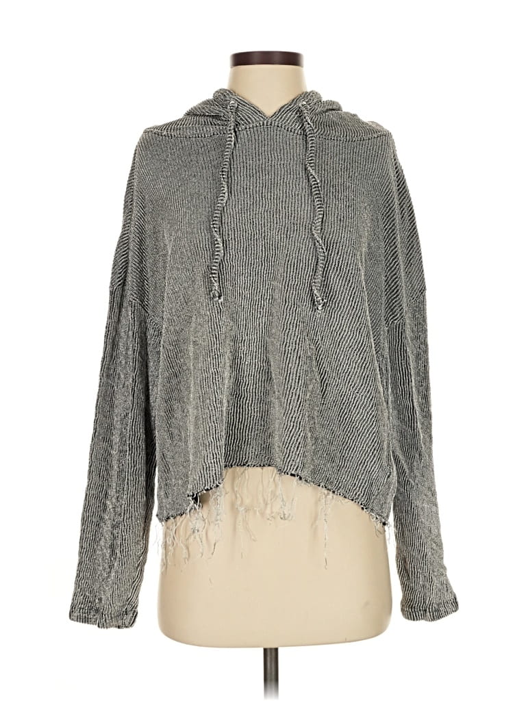 Pre-owned Roz & Ali Pullover Hoodie In Silver