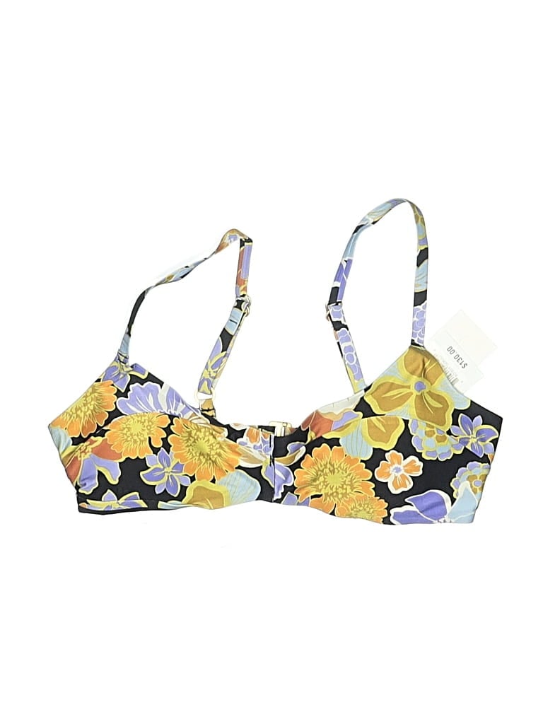 L*space Swimsuit Top Yellow Floral Pattern Swimwear