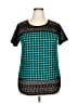Geoffrey Beene Teal Short Sleeve Top Size XXL - photo 1