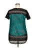 Geoffrey Beene Teal Short Sleeve Top Size XXL - photo 2